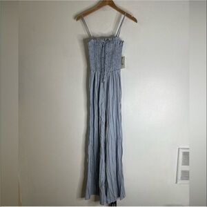 Billabong Blue Striped Women's Jumpsuit